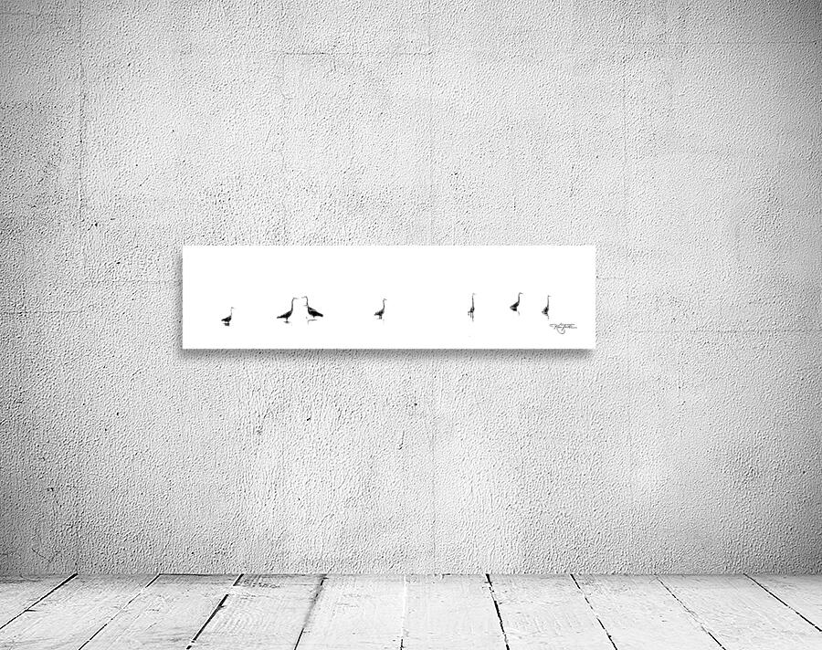 Herons in a Row Wall Preview