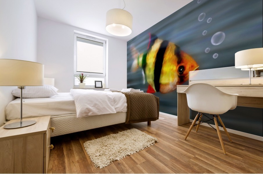 Blowing Bubbles Mural print