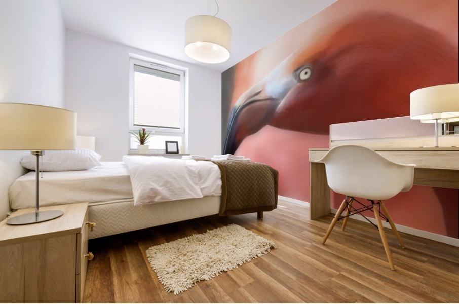Flamingo Mural print