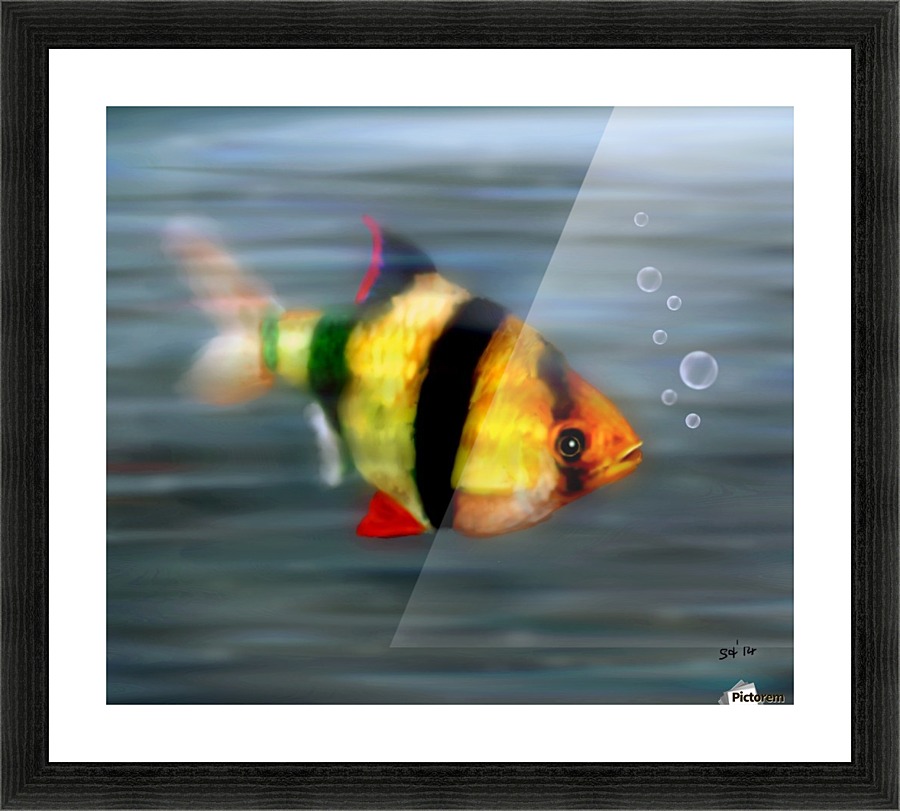 Blowing Bubbles Picture Frame print