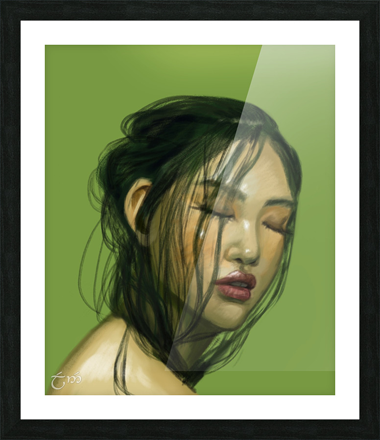 Fresh green Picture Frame print