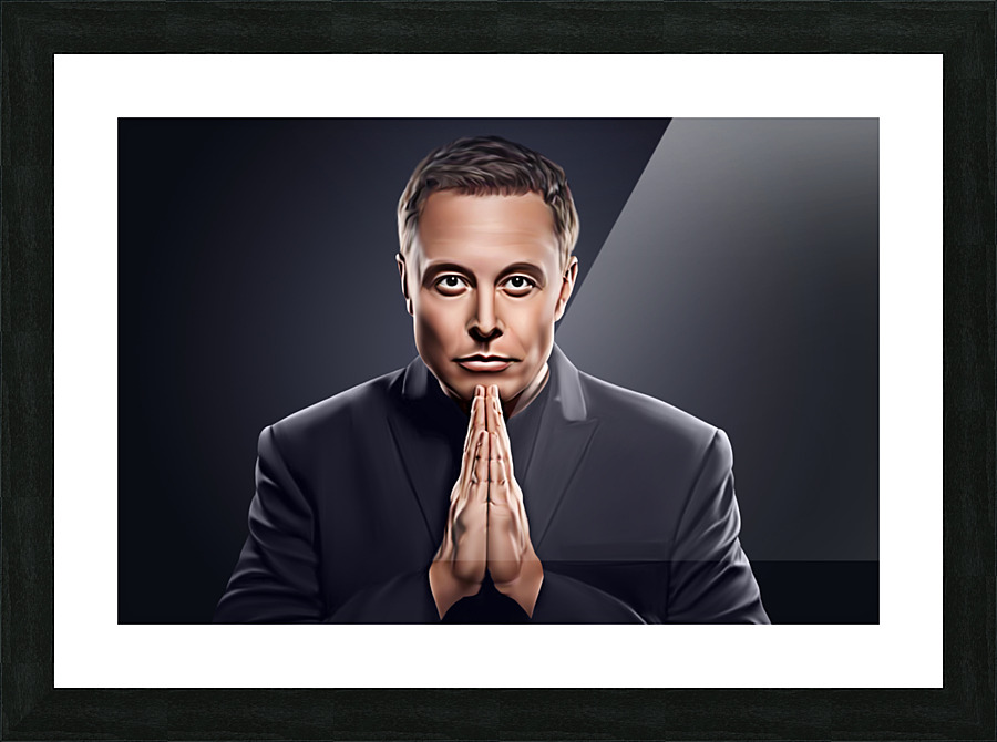 Elon Musk Picture Frame print
