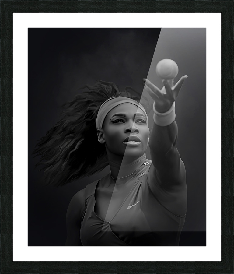 Serena Williams Picture Frame print