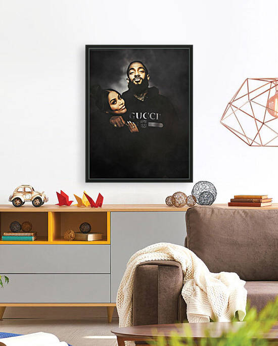 Nipsey Hussle and Lauren London by lagaleriedelamour