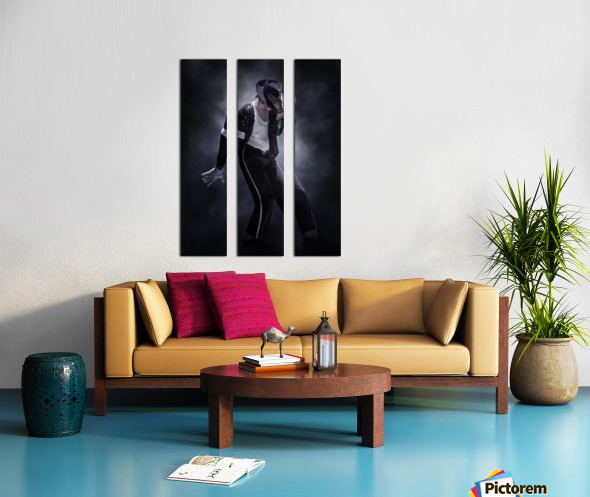 Pingoo Imprime Michael Jackson Imprimé Moderne Pop Art, Toile, Multicolore, 60 x 90 x 5 cm Pingoo Imprime Michael Jackson Imprimé Moderne Pop Art, Toile, Multicolore, 60 x 90 x 5 cm