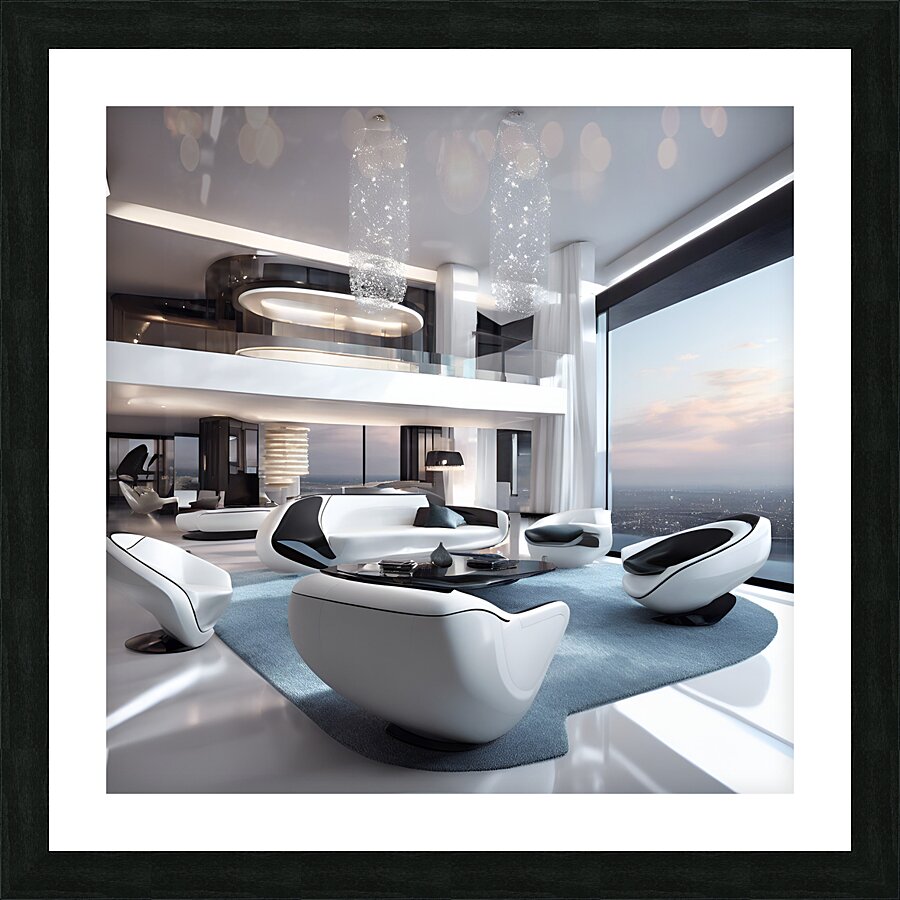 Witness the epitome of modern elegance in this trendsetting image of 2024. Picture Frame print