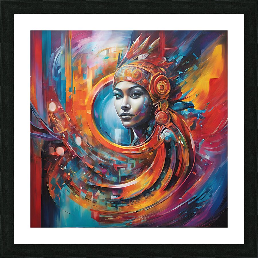 Step into the future with this trendsetting masterpiece of 2024 Picture Frame print