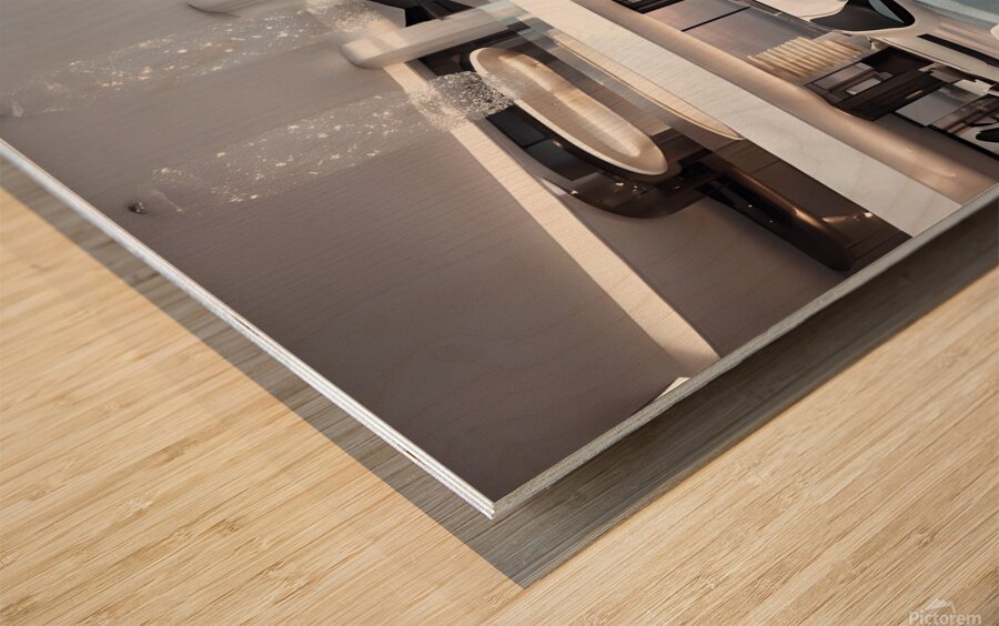 Witness the epitome of modern elegance in this trendsetting image of 2024. Wood print