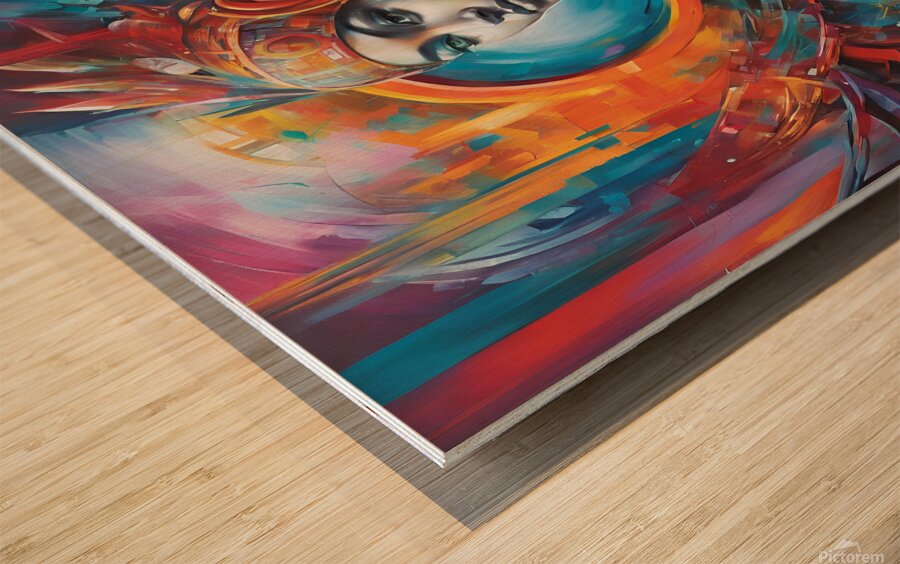 Step into the future with this trendsetting masterpiece of 2024 Wood print