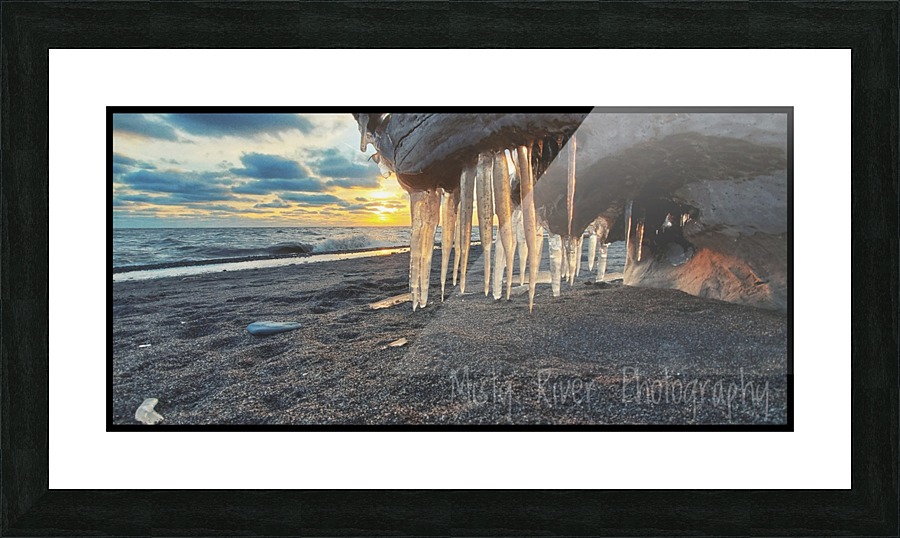 Icy Sun Picture Frame print