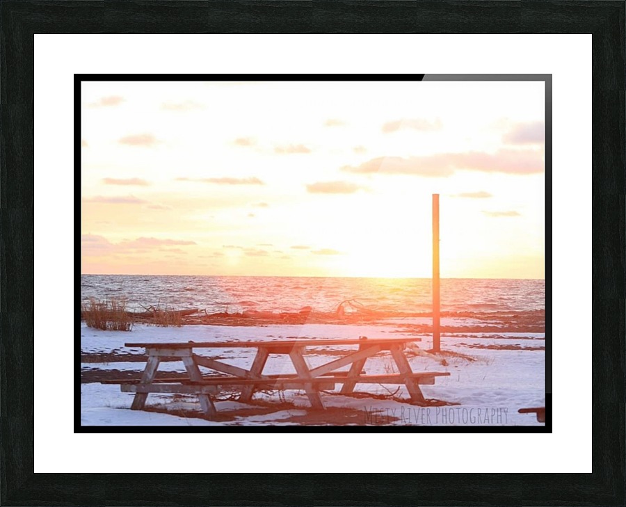 Erie Sunset Picture Frame print