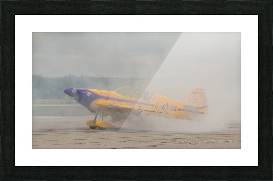 Airplane Burnout Picture Frame print