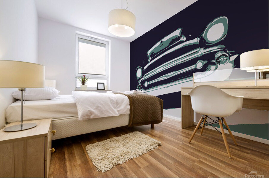 56 CHEVY 1 Mural print