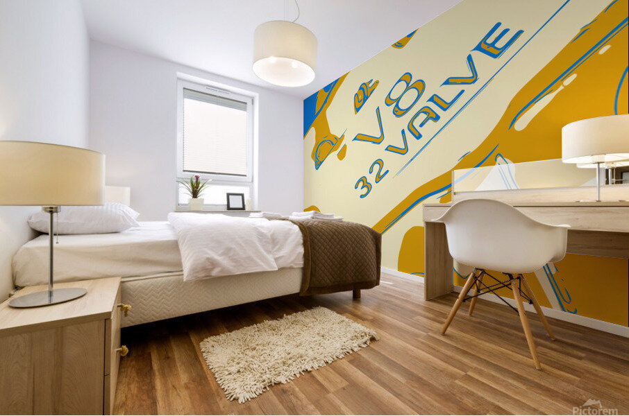 The Heart of HotRod  Mural print