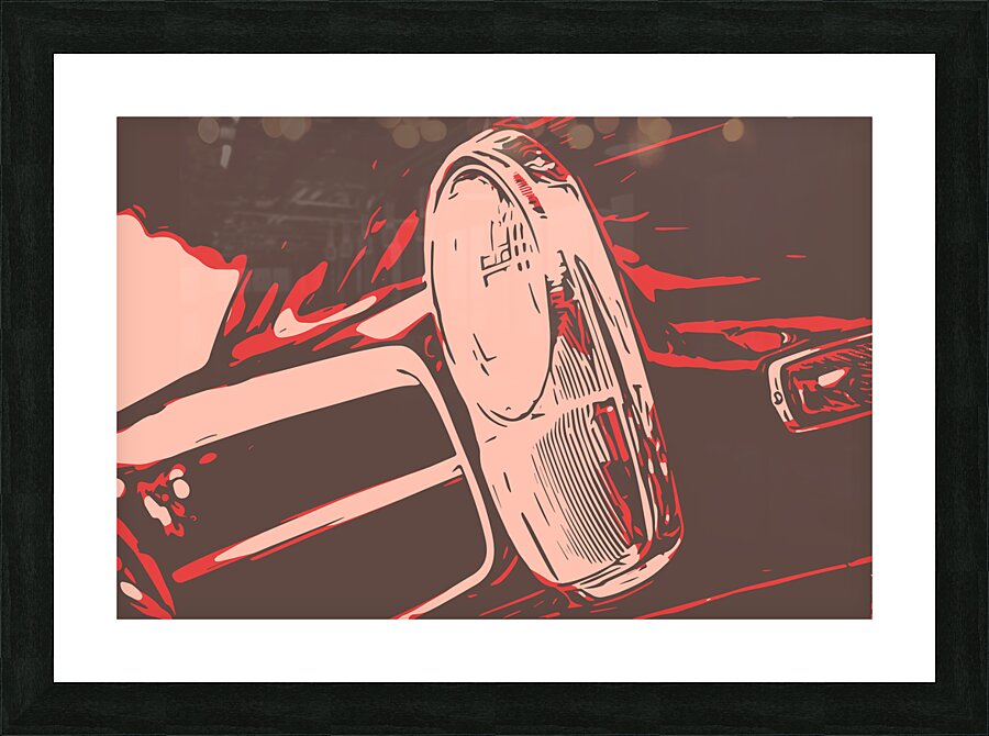 Vintage Velocity Picture Frame print