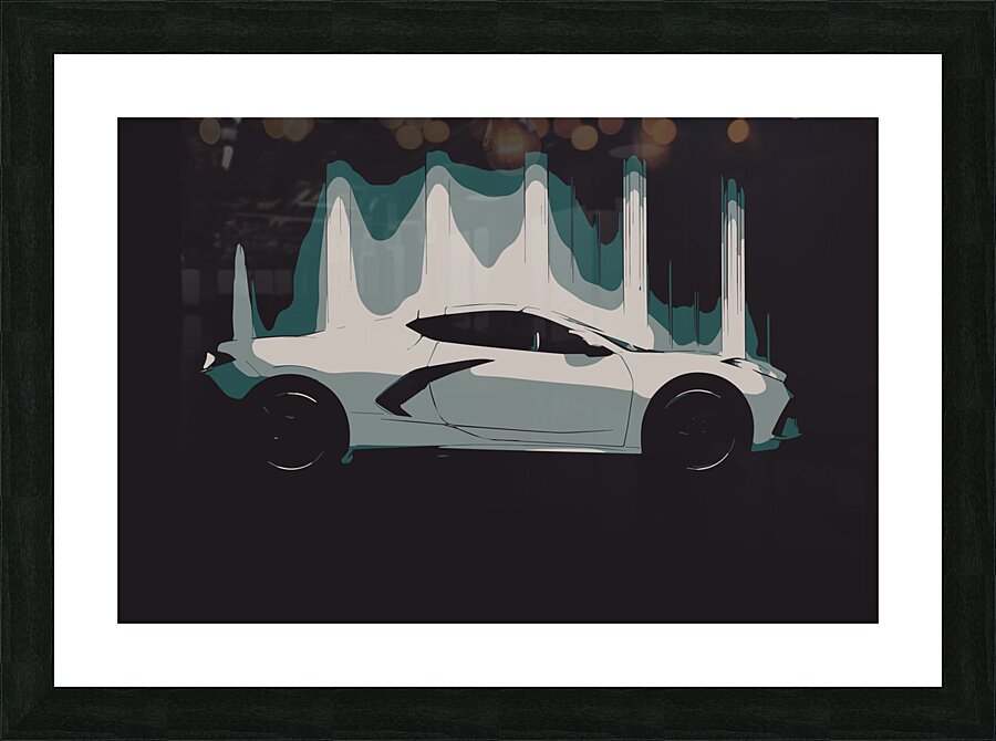 Vette Ahead Picture Frame print