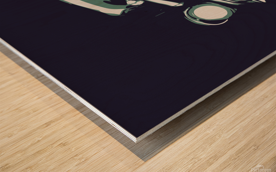 56 CHEVY 1 Wood print