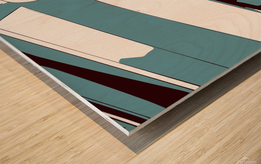 The M Beginning - 3 Wood print