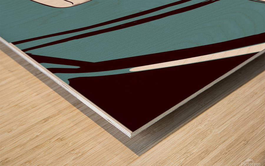 The M Beginning - 2 Wood print