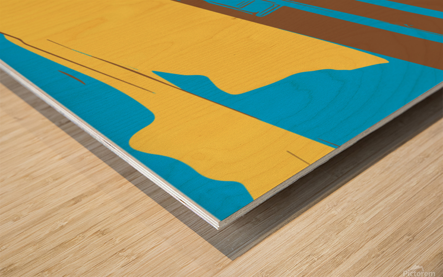 80’s Excess Wood print