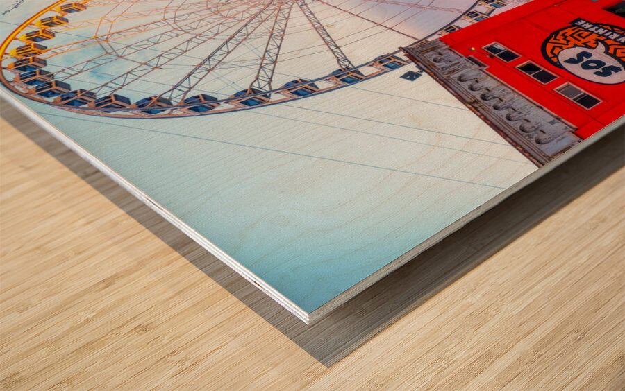 La grande roue Wood print