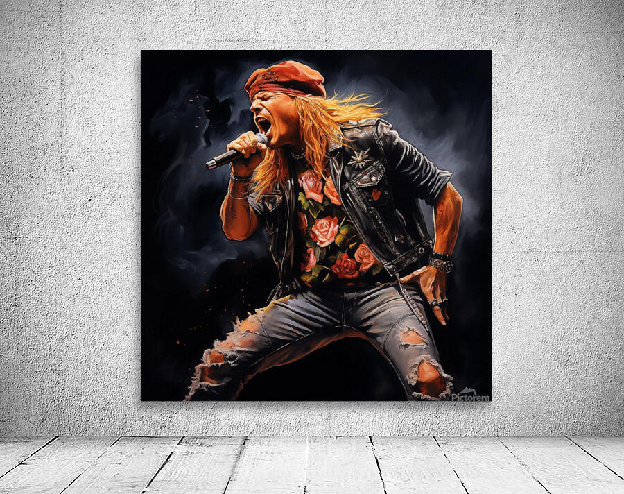 Axel Rosa Axel Rose Art Print V3 by Vik1982 Wall Art