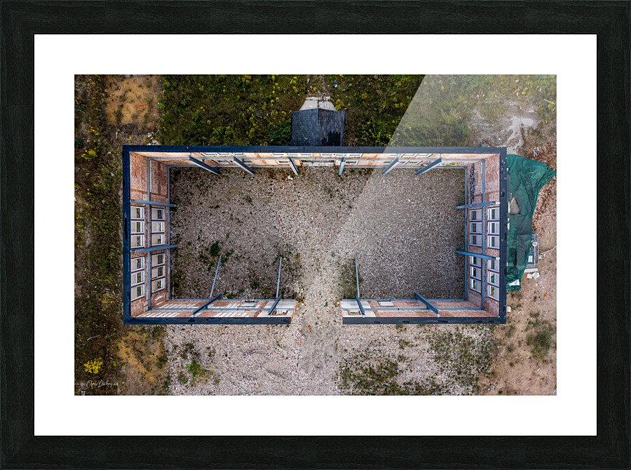 Empty Box Building Picture Frame print