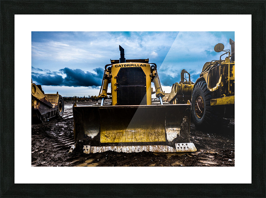 Dirty Old Dozer Picture Frame print