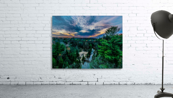 Trestle Tracks Sunset Wall Preview