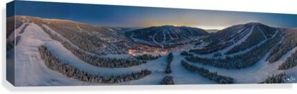 Valley Twilight Wide Canvas Print