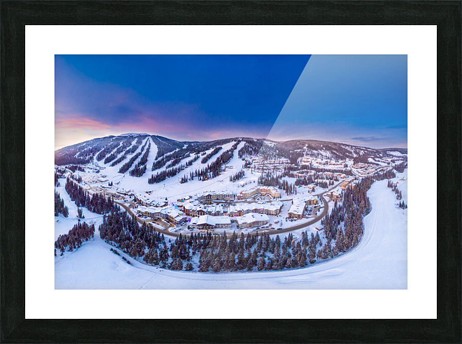Village Sunset Picture Frame print