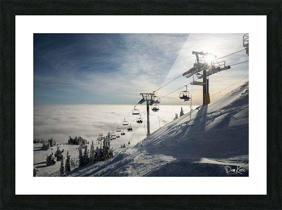 Rising Action Picture Frame print