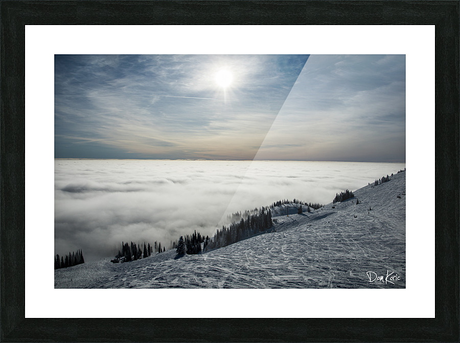 Descent to the Clouds Picture Frame print