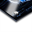 Dramatic blue rain Acrylic print