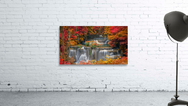 waterfall autum Wall Preview