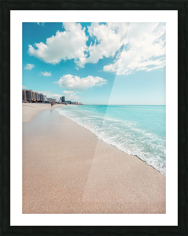 Miami Beach looking North Picture Frame print
