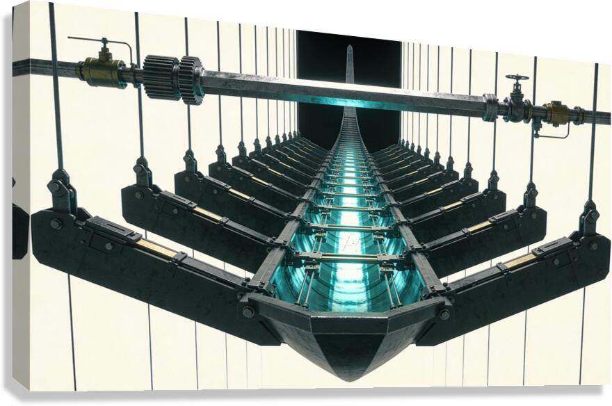 Symmetrical Ship Shell Suspension Signed