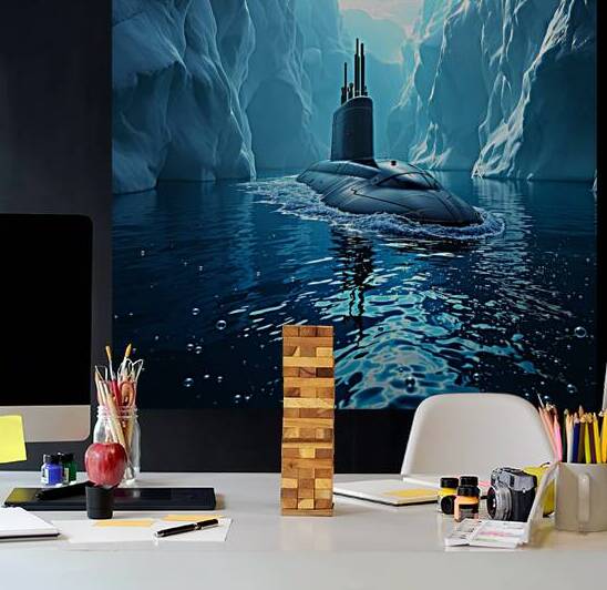 Serene Subzero Submarine Signed by Abstract Photorealism