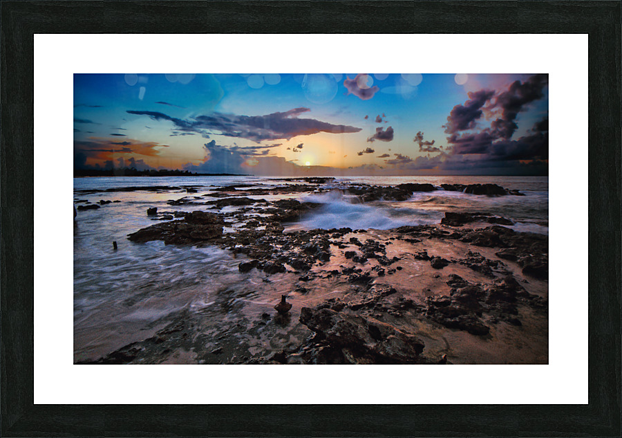 Soft Waves Picture Frame print