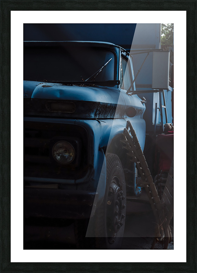 Blue Metal Picture Frame Printing