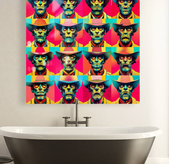 Cowboy Zombies Pop Art by Kibbs