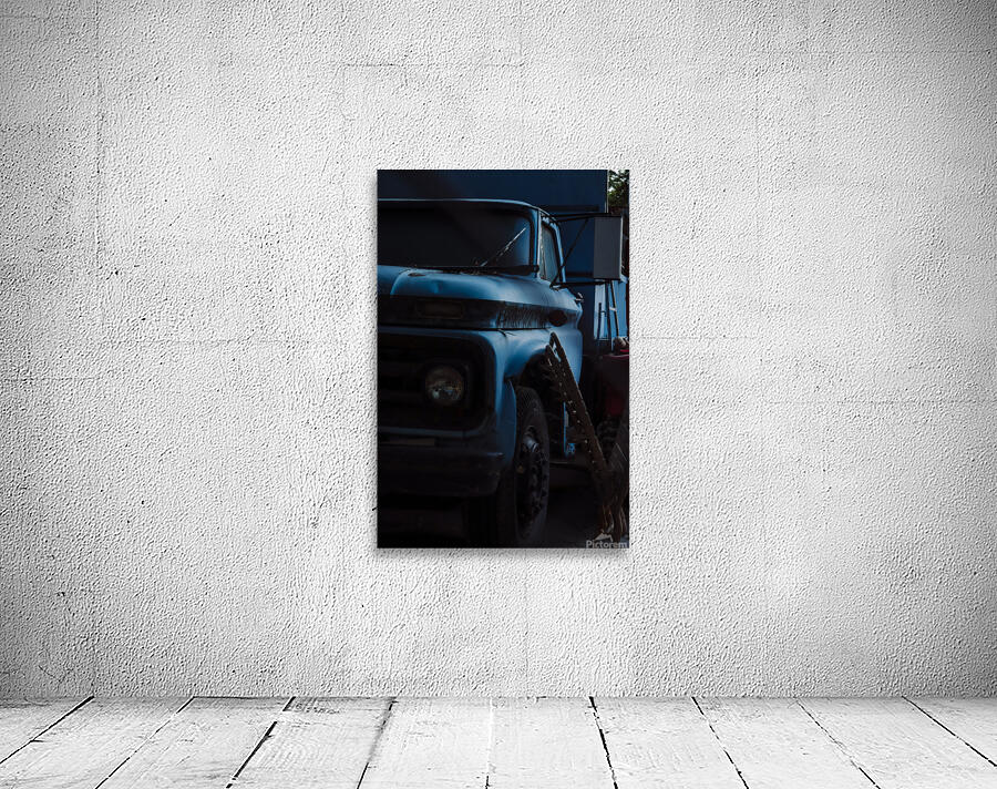 Blue Metal Wall Preview