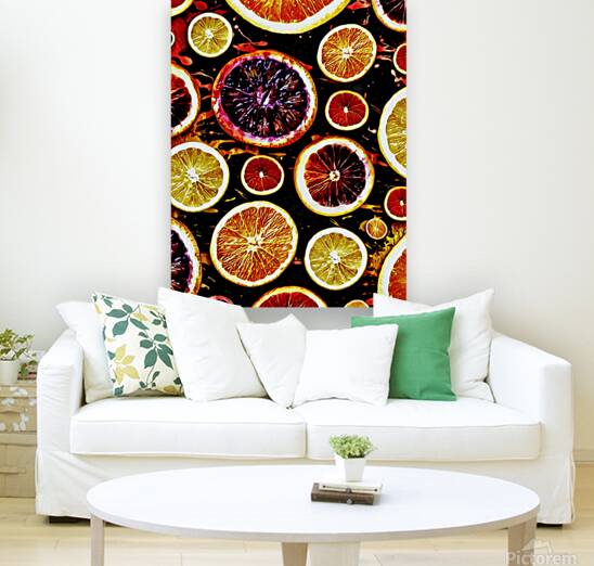 Oranges Fruits Pattern Reproduction