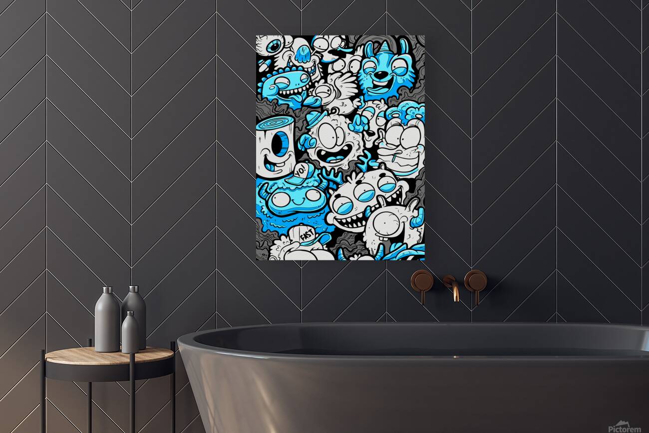 Pattern Monsters Cartoon Reproduction