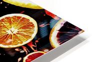 Oranges Fruits Pattern HD Metal print