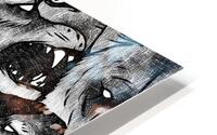 Pattern Wolf Drawing HD Metal print