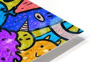 Pattern Monsters Cartoon 3 HD Metal print