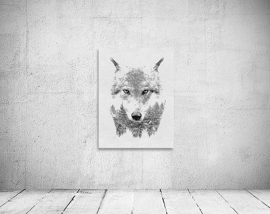 Wolf Drawing Wall Preview