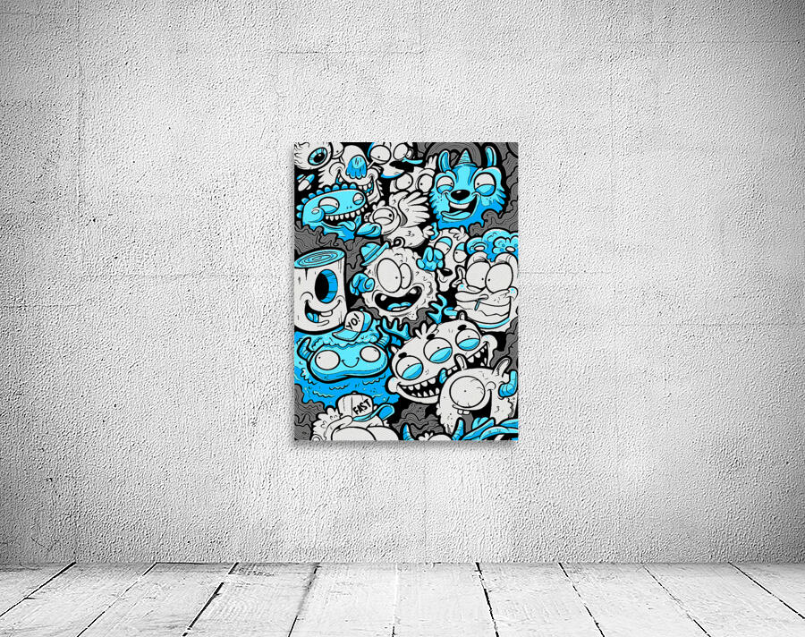 Pattern Monsters Cartoon Wall Preview