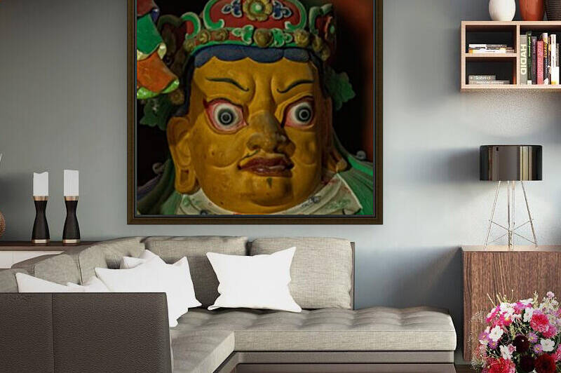 Buddhist Deity Statue In A Buddhist Monastery Tibet 60 | 6-2016 by Vlad Meytin